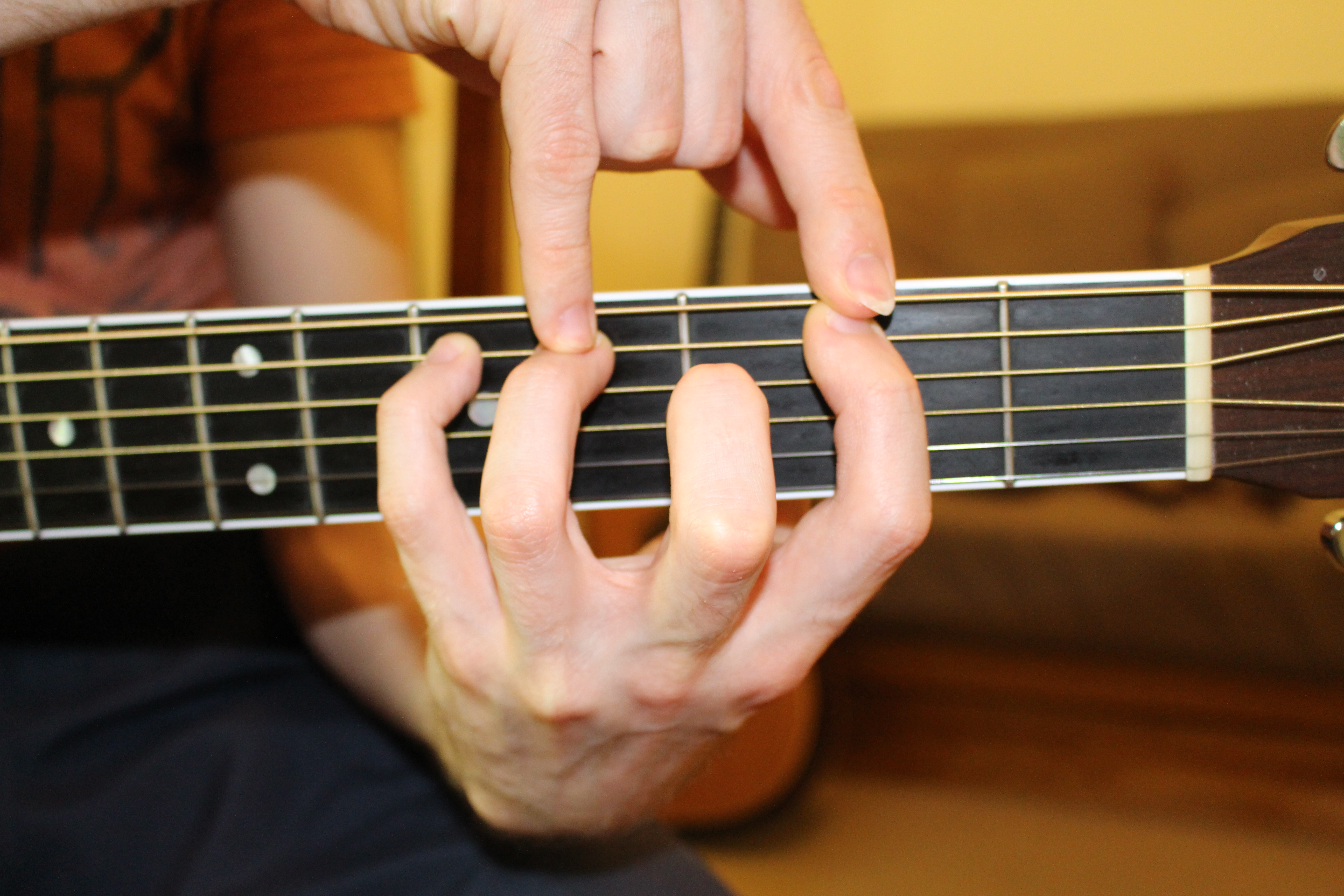 How To Put Fingers On Guitar Frets