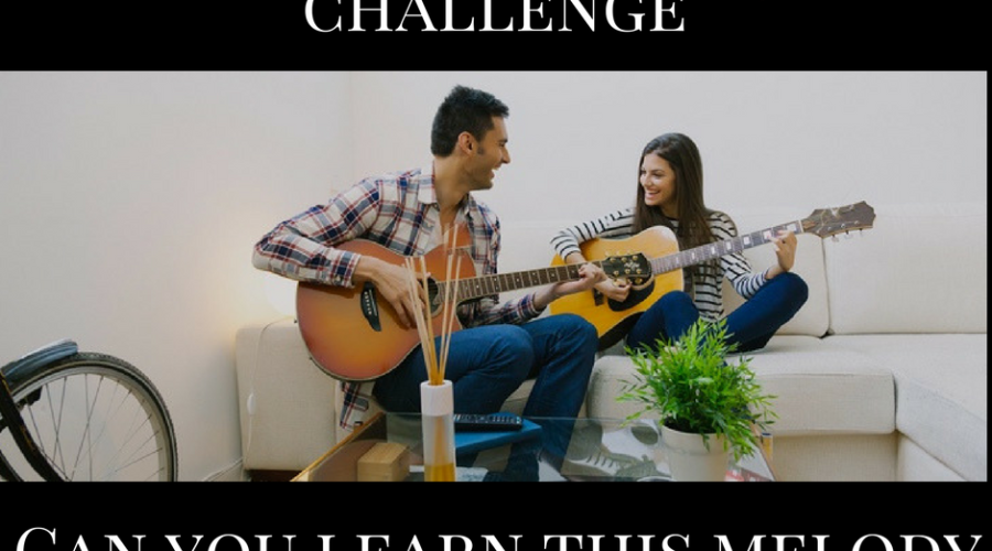 Fingerstyle guitar challenge for beginners. Acoustic guitar challenge. Fingerstyle melody.