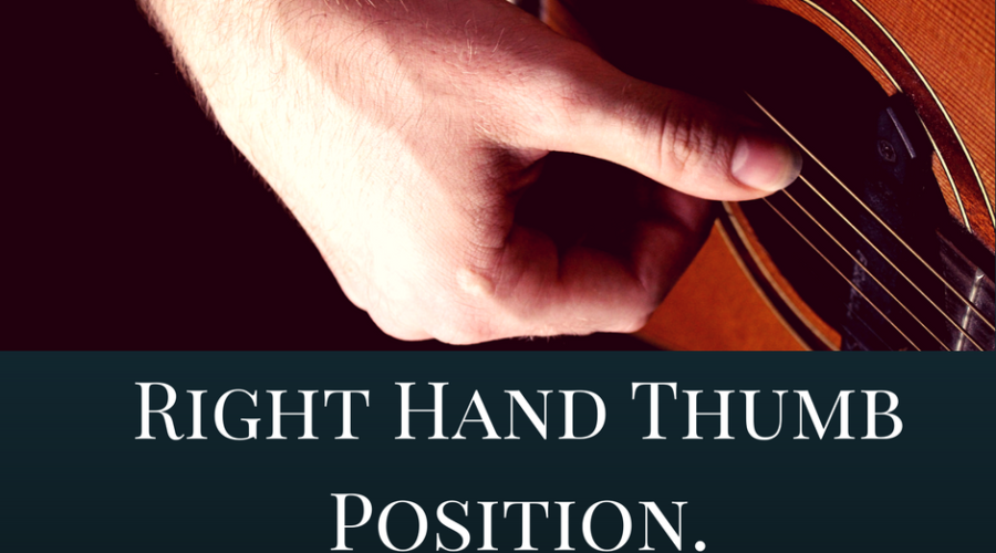 Fingerstyle thumb position guitar lesson for beginners