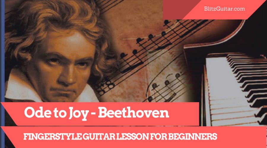 Ode to Joy Beethoven Fingerstyle Acoustic Guitar Lesson for Beginners
