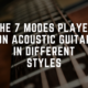 The 7 Modes Played on Acoustic Guitar – One Root Note, 7 Modes