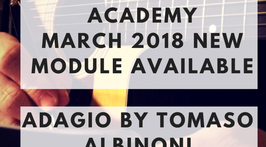 BlitzGuitar Academy March 2018 – Adagio by Tomaso Albinoni