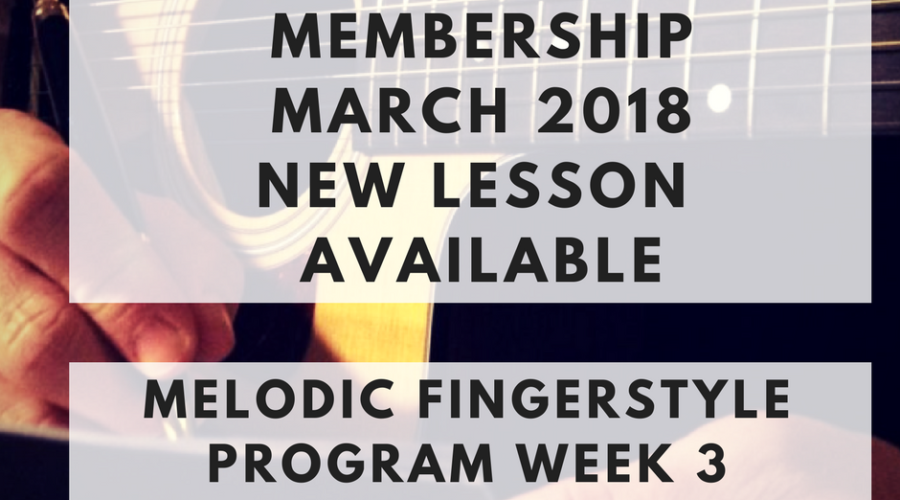 BlitzGuitar Membership March 2018 Melodic Fingerstyle in 8 Bars