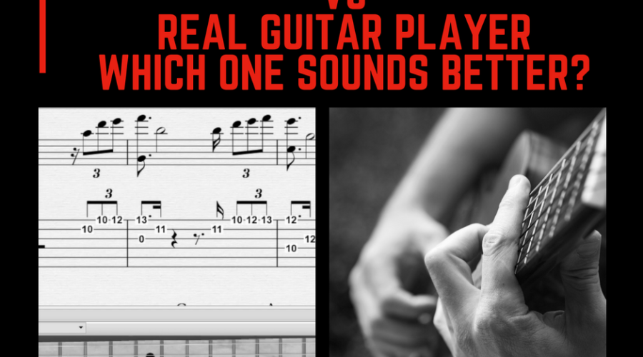 Music Notation Software VS Real Guitar Player