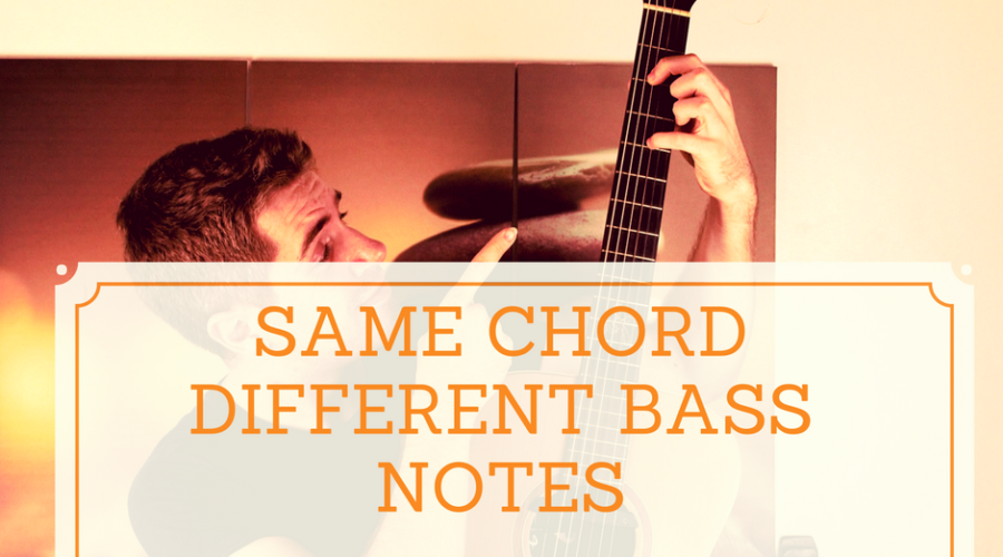 Same chord different bass notes amazing chords