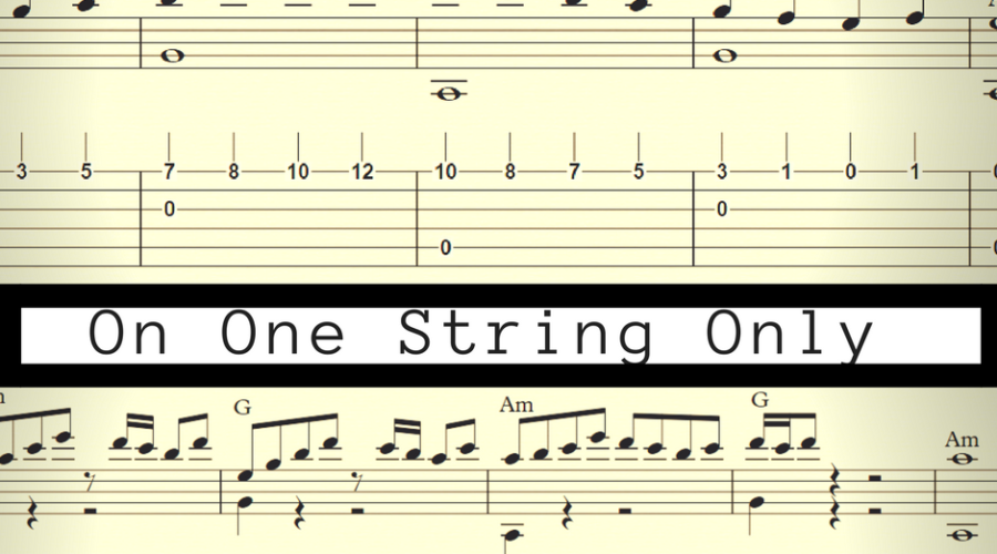 Easy Guitar Melodies. Create Beautiful Melodies on One String Only