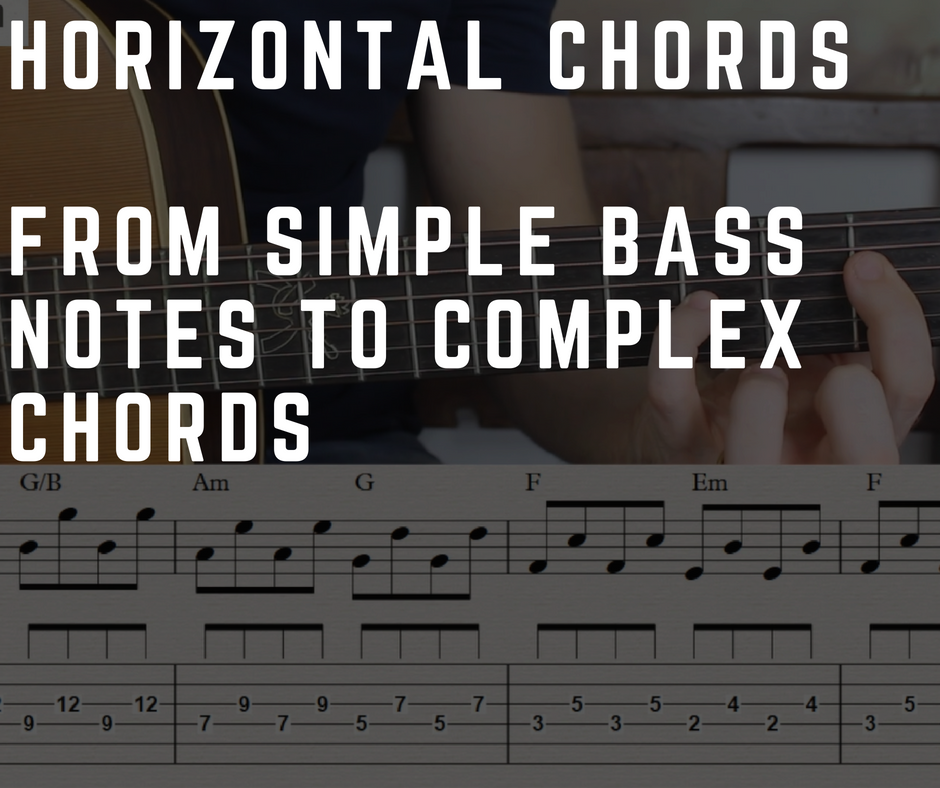 Horizontal Chords Chord Progression In 5 Different Ways Fingerstyle Guitar Lessons 4030