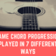 Same Chord Progression in 7 Different Ways. E minor Key!