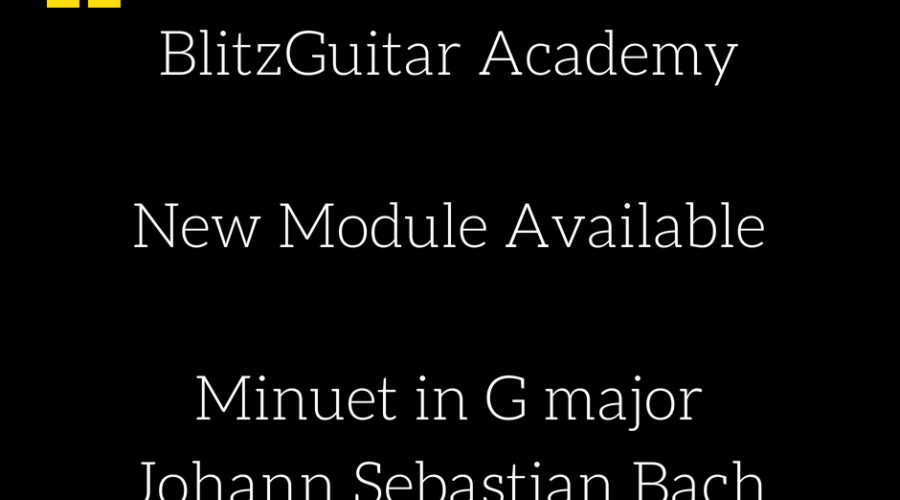 BlitzGuitar Academy Minuet in G