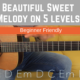 Beautiful Sweet Fingerstyle Melody on 5 Different Levels.