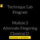 Technique Lab Program – Module 2 | Alternate Fingering | Classical D