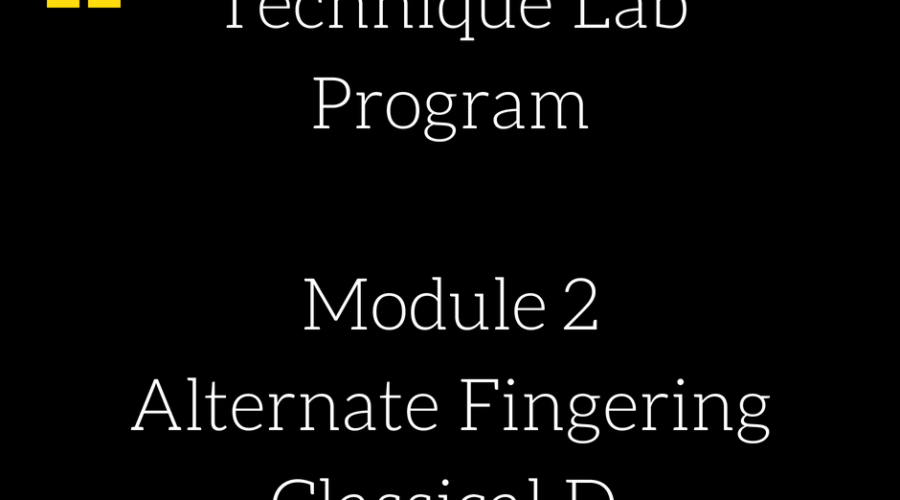 Technique Lab - Module 2 - Alternate Fingering - Classical D Good