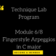 Technique Lab Program – Module 6/8 | Fingerstyle Arpeggios in C major