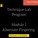 Technique Lab Program – Module 1 | Alternate Fingering