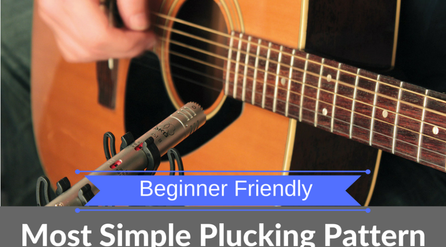 The most simple plucking pattern with beautiful chords