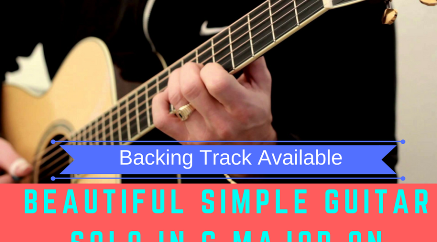 Beautiful Simple Guitar Solo in G major on Fingerpicking Guitar