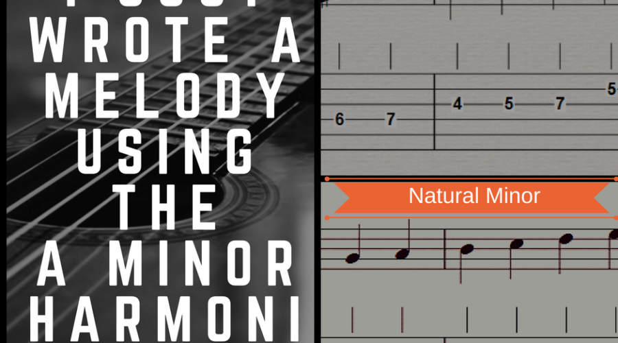 I Just Wrote a Melody using the A minor Harmonic Scale!