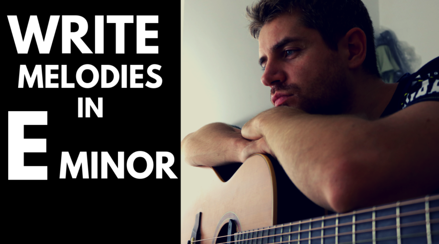 How to write melodies in E minor for beginners.