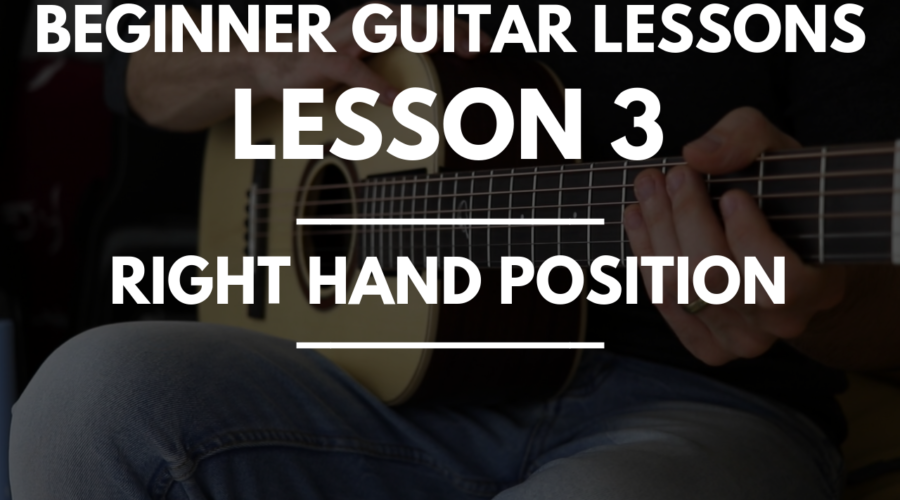 Beginner Guitar Lessons - Lesson 3 Right Hand Position