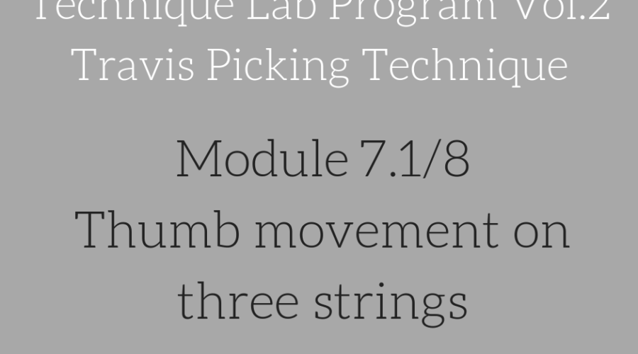 Travis Picking module 7.1